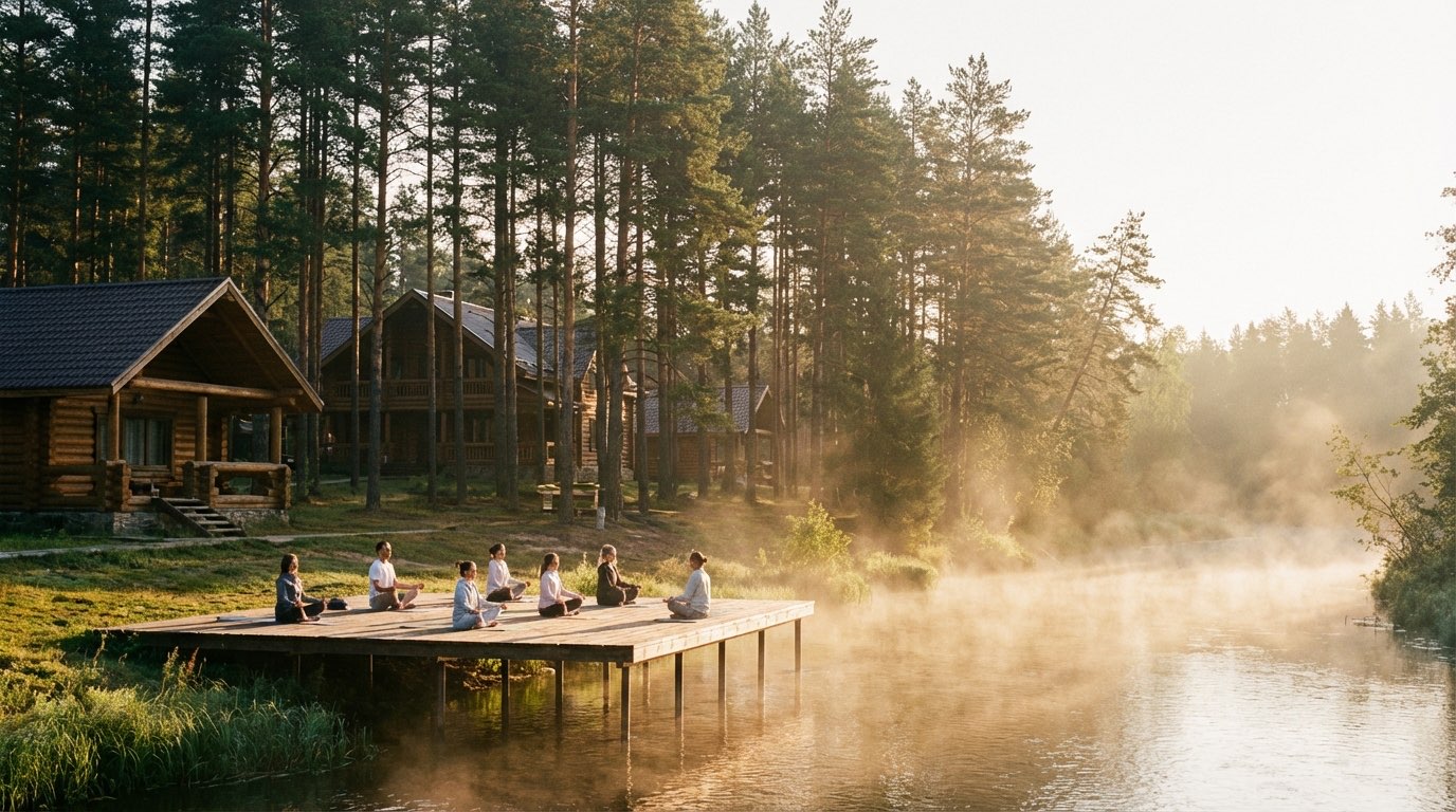 Йога на рассвете